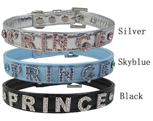 Rhinestones Letter Collar