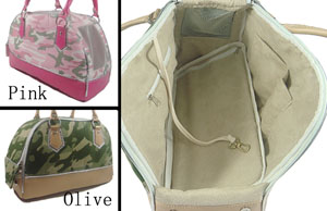 Dog Camo travel Carrier bag(15 lbs)
