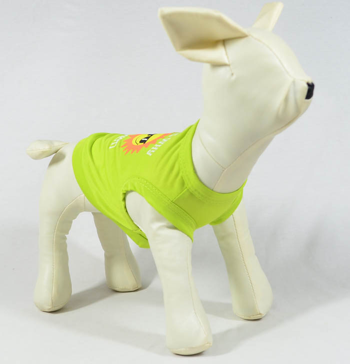 dog T-shirt tank top printed 4 colors dog T-shirt tank top printed 4 colors