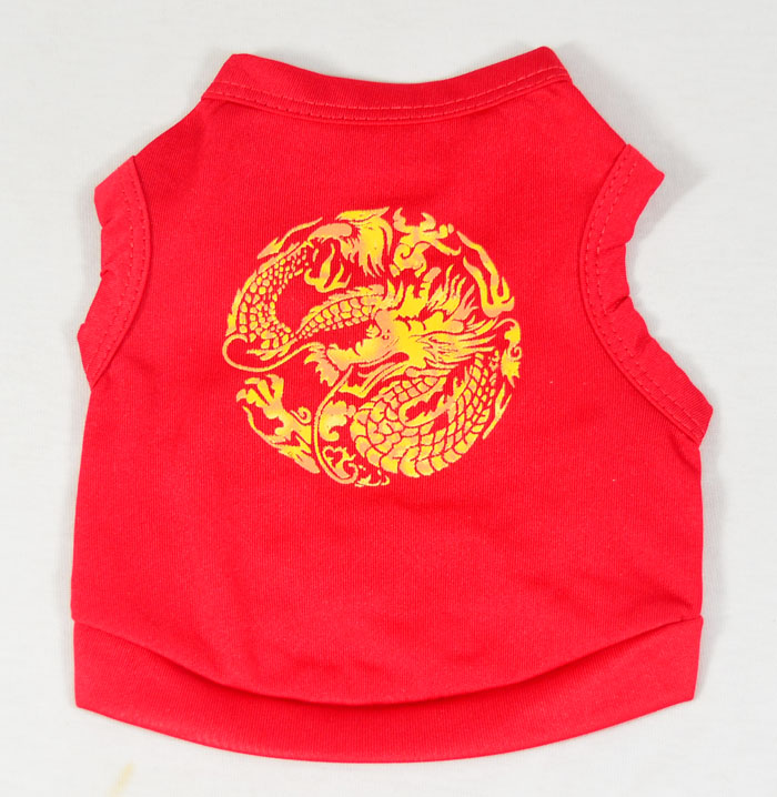 dog T-shirt tank top printed 4 colors dog T-shirt tank top printed 4 colors