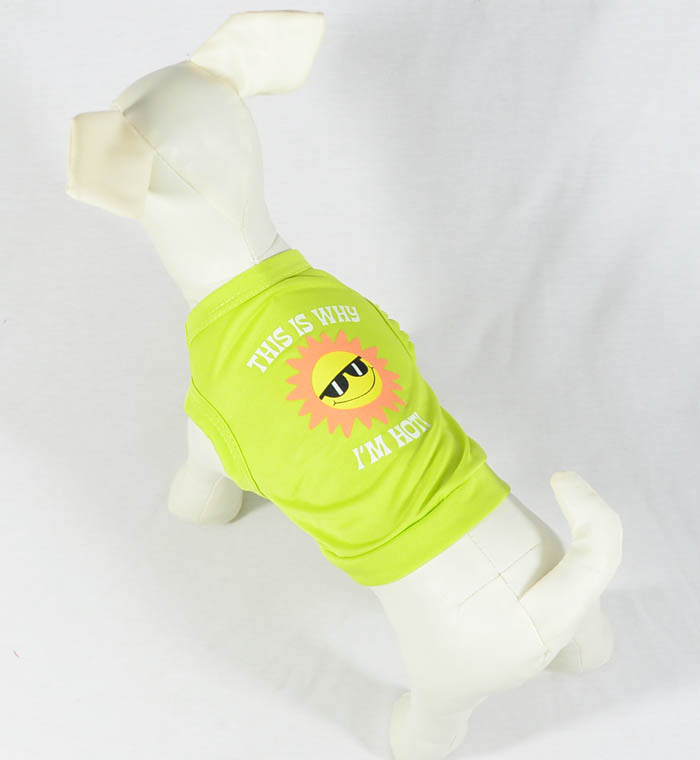 dog T-shirt tank top printed 4 colors dog T-shirt tank top printed 4 colors