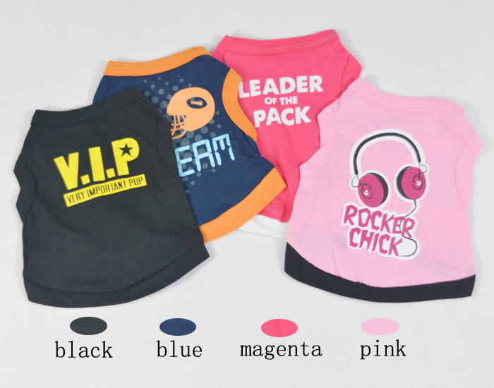 dog T-shirt tank top printed VIP dog T-shirt tank top printed VIP