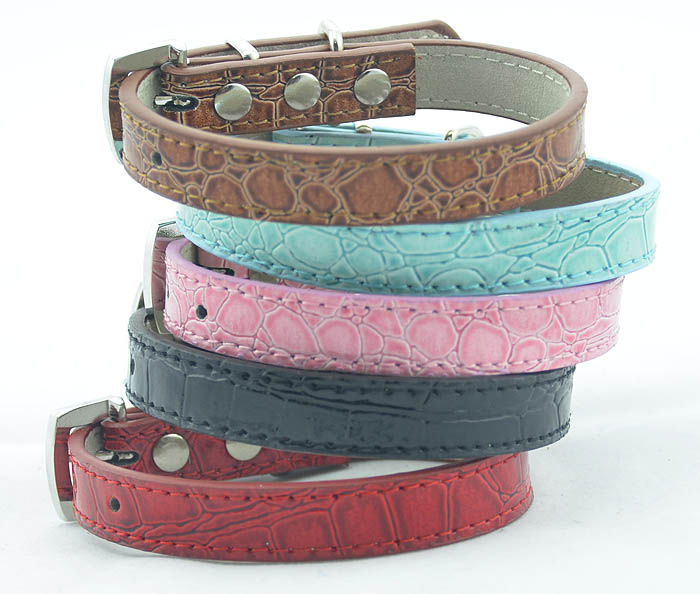 5 Colors beautiful dog Collar Crocodile 5 Colors beautiful dog Collar Crocodile