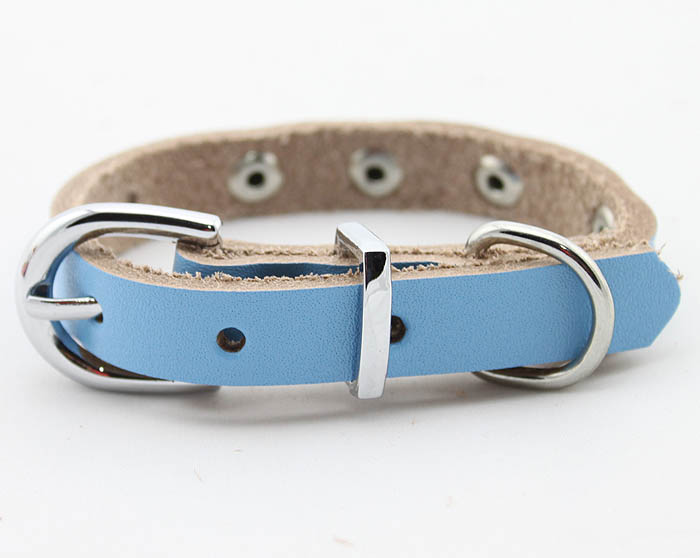 Genuine leather Dog collar 5 color Round Genuine leather Dog collar 5 color Round