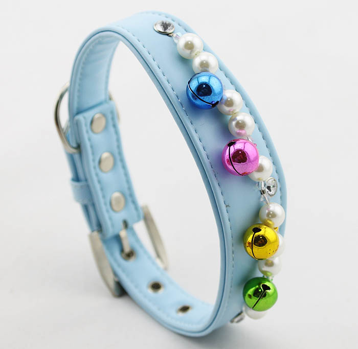 Christmas pearls&Bell Dog Collar Christmas pearls&Bell Dog Collar