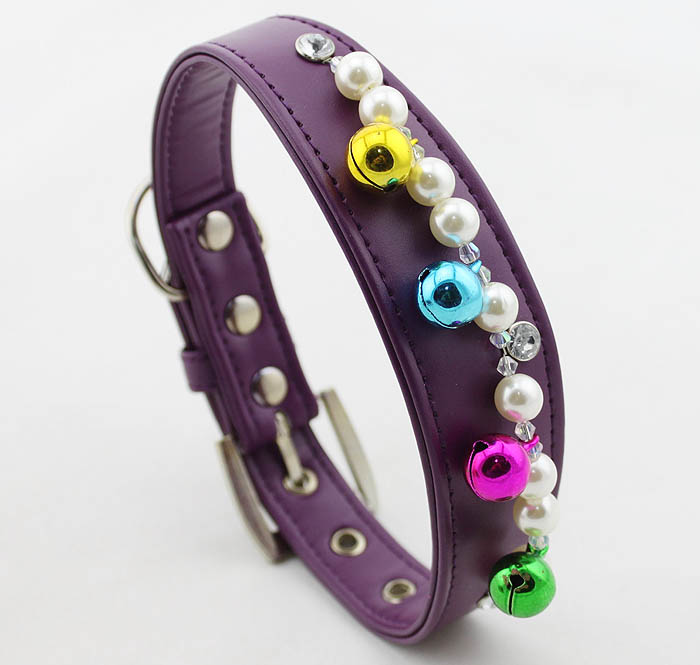 Christmas pearls&Bell Dog Collar Christmas pearls&Bell Dog Collar