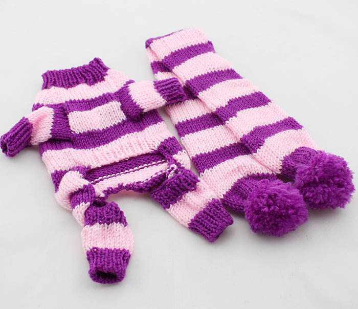 Color Strip  blend Romper&scarf