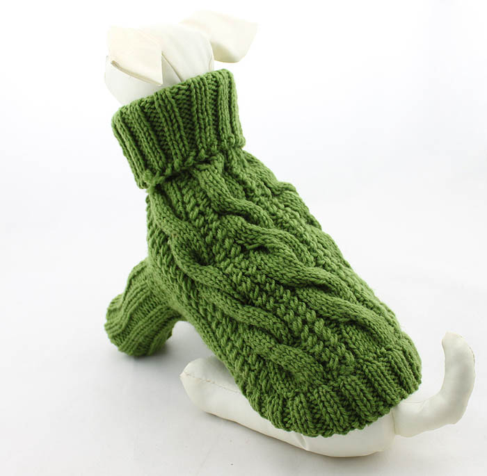Dog's Turtleneck Cable Sweater