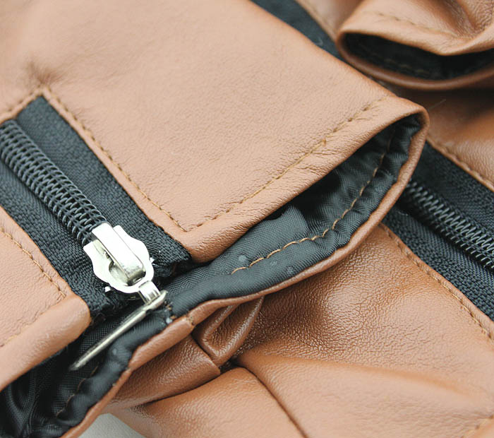 Dog eagle design leather Jacket
