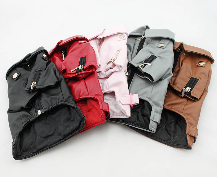 Dog eagle design leather Jacket