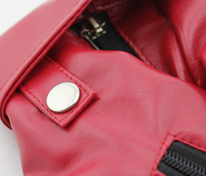 Dog eagle design leather Jacket