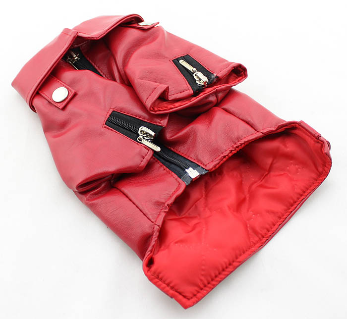 Dog eagle design leather Jacket