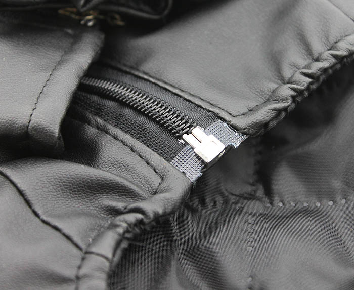Dog eagle design leather Jacket