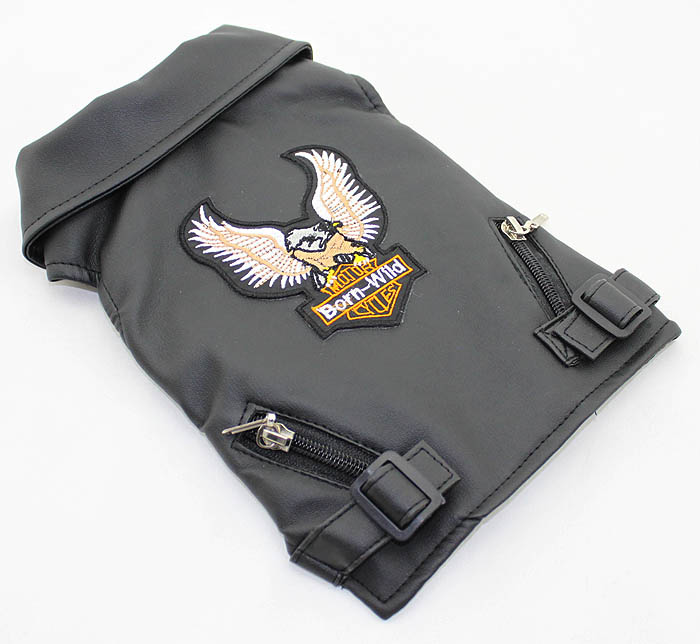 Dog eagle design leather tank Dog eagle design leather tank