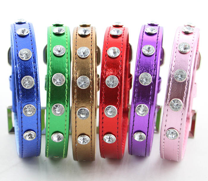 Rhinestones collars and leashes(dozen) Rhinestones collars and leashes(dozen)