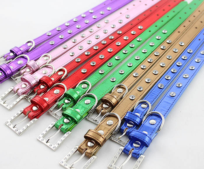 Rhinestones collars and leashes(dozen) Rhinestones collars and leashes(dozen)
