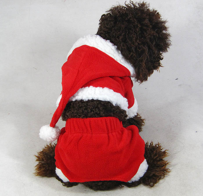 Santa dog Suit