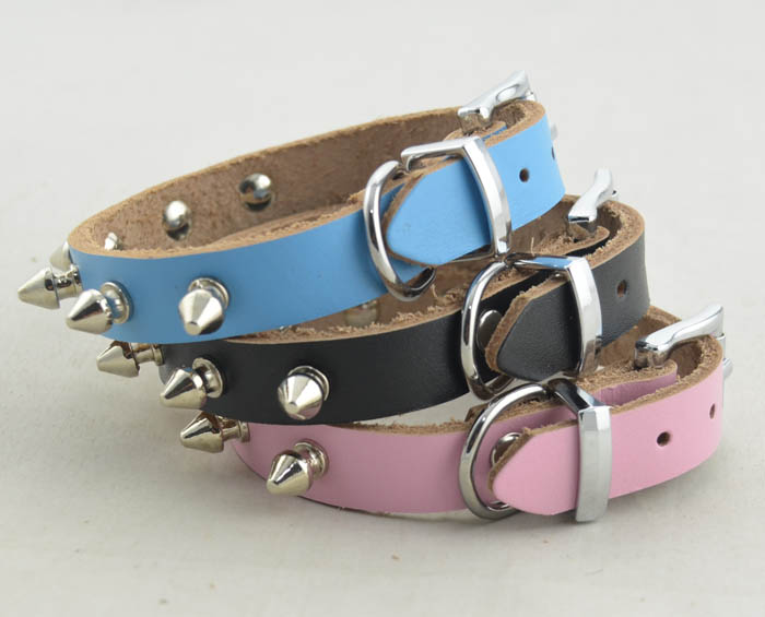 Genuine leather Dog collar 5 color Kings Genuine leather Dog collar 5 color Kings