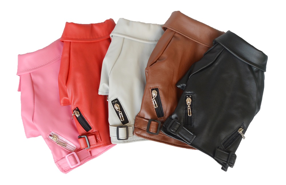 Dog eagle design leather Jacket