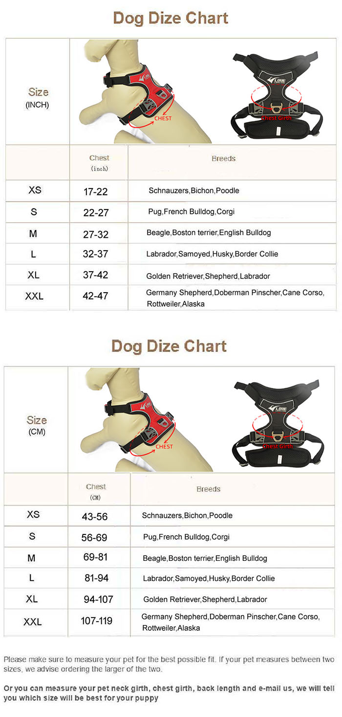 Dog Harness with Safety Reflective Logo