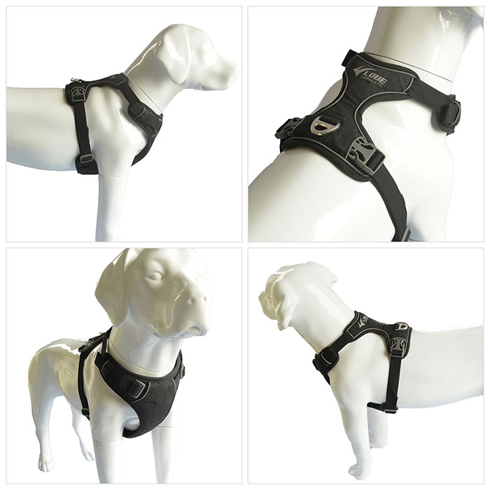 Dog Harness with Safety Reflective Logo