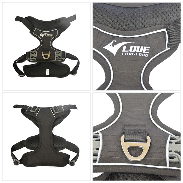 Dog Harness with Safety Reflective Logo