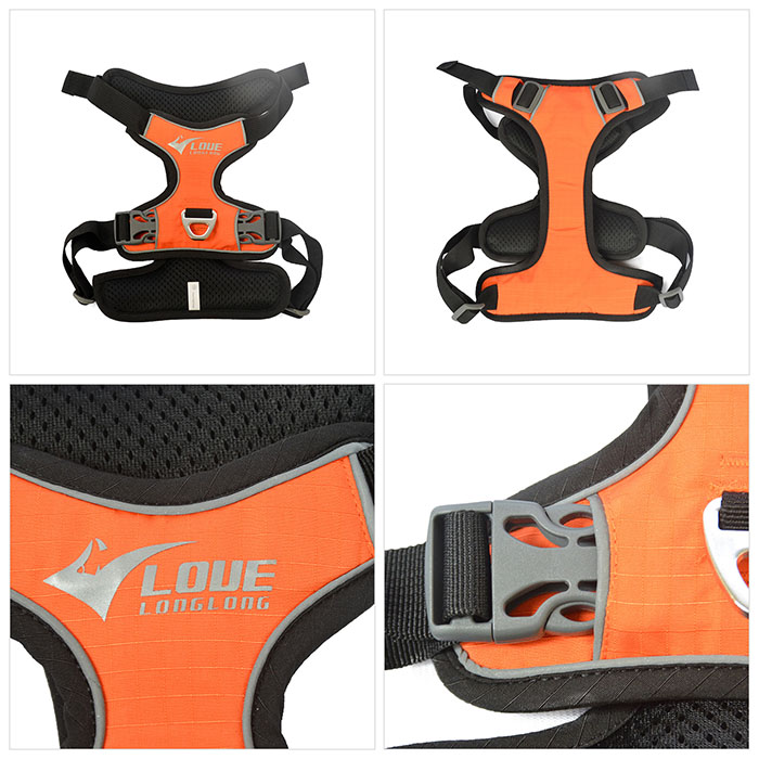 Dog Harness with Safety Reflective Logo