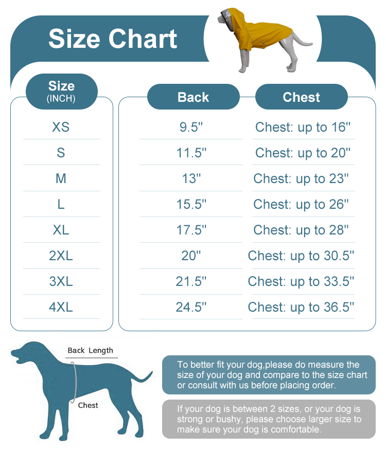 Premium Waterproof Dog Raincoat