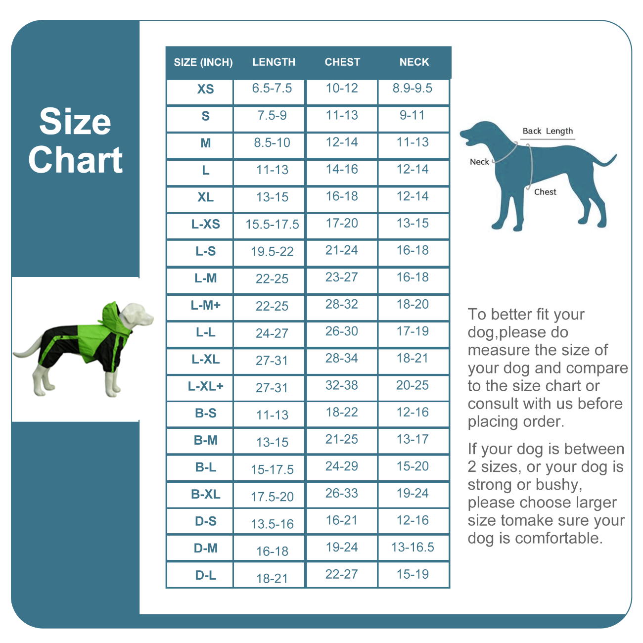 lovelonglong Dog Raincoat