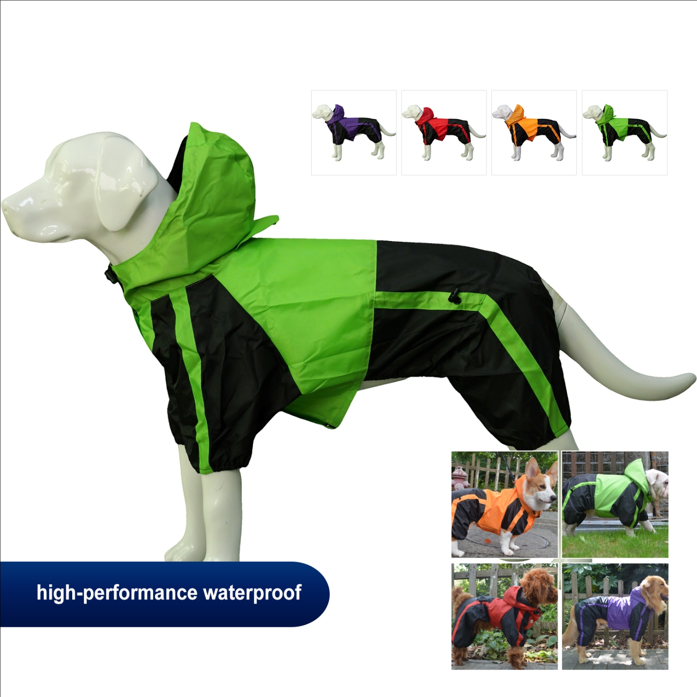 lovelonglong Dog Raincoat