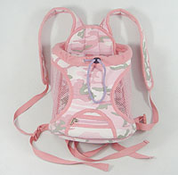 Pink Camo travel Front Carrier bag