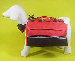 Quick Release dog backbag-Red