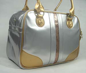 Dog Carrier bag-Silver gray(15 lbs)