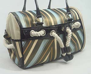 Multicolor stripe Carrier Bag-Folding(15 lbs)