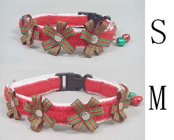 Xmas Red fleece blend Collar