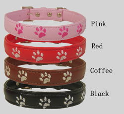 Embroidered Paw Collar