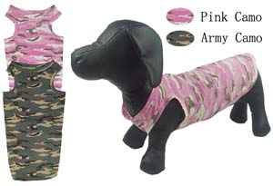 Dachshund Dog Camo Tank Tops