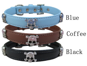 Rhinestones Death's-head Collar