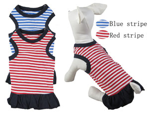 His-and-hers stripe T-Dress