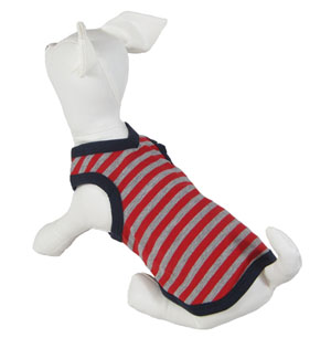 Sweet-heart neck stripe tank