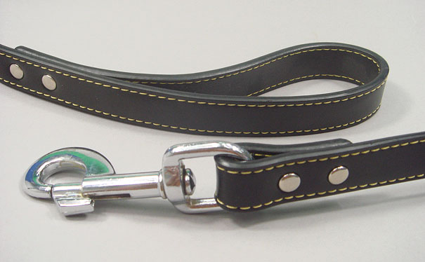 Black Leather Leash