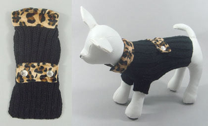 Leopard Black Pattern Sweater